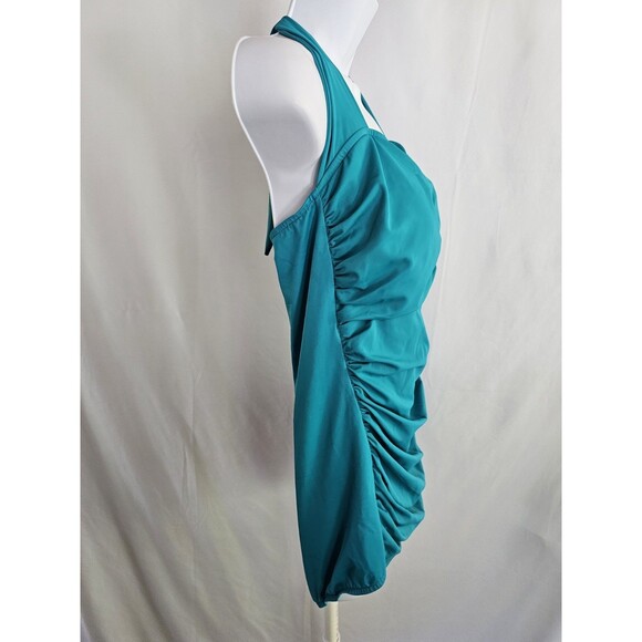 Catalina Swimsuit Women's Teal Blue One Piece Suddenly Slim Bathing Suit Size 14 - Picture 5 of 9